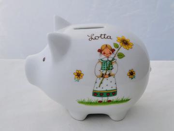 Sparschwein - Blumenmädchen